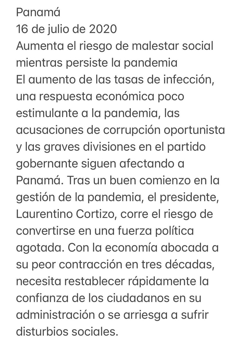 barsallocarlos's tweet photo. Hace 2 años The Economist dijo esto sobre #Panamá. Profético. Fuente: https://t.co/mpOCelHds3 https://t.co/iDW6pColFb
