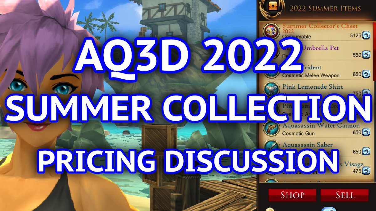 Let's talk about the #AQ3D Summer Collection Pricing and why people may be unhappy by examining the history of pricing. At the end of the video, I put forward some suggestions for possible resolutions to the issue. youtu.be/cC7RPXEXbrM #AQ3D <a href="/ArtixKrieger/">[🔴] Artix Krieger</a> <a href="/Clarion_AE/">Clarion Dawnforger</a>