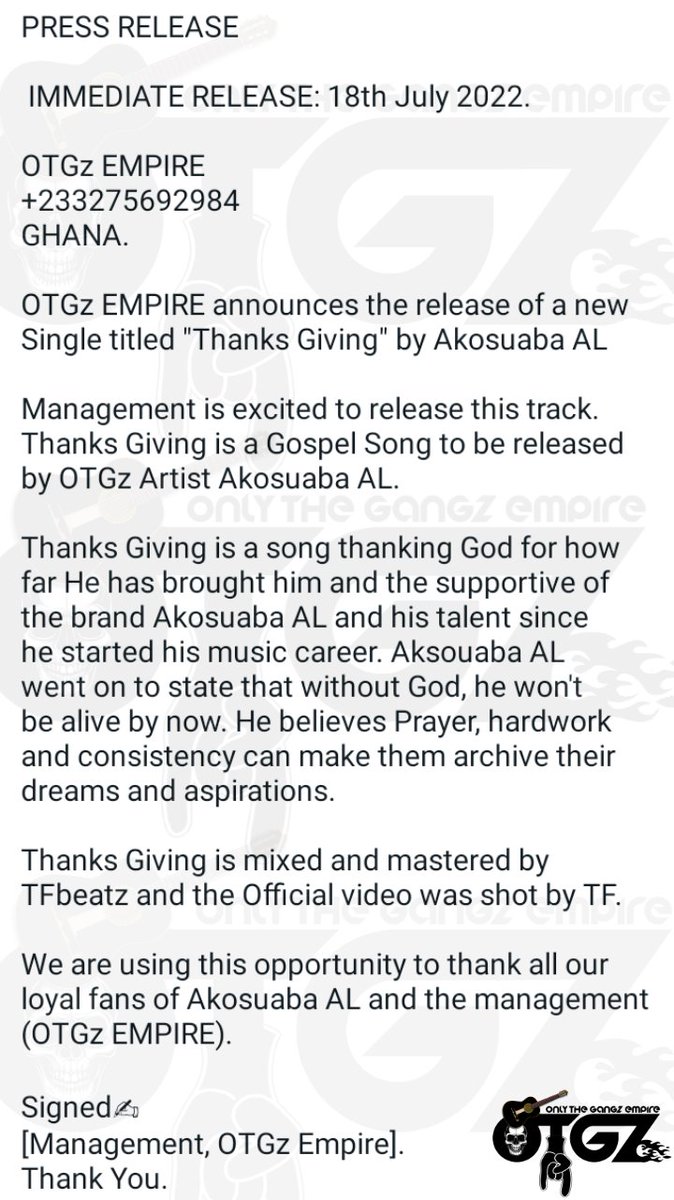 1Realtf's tweet photo. Press Release✍✍✍ https://t.co/K0oHHTScWL