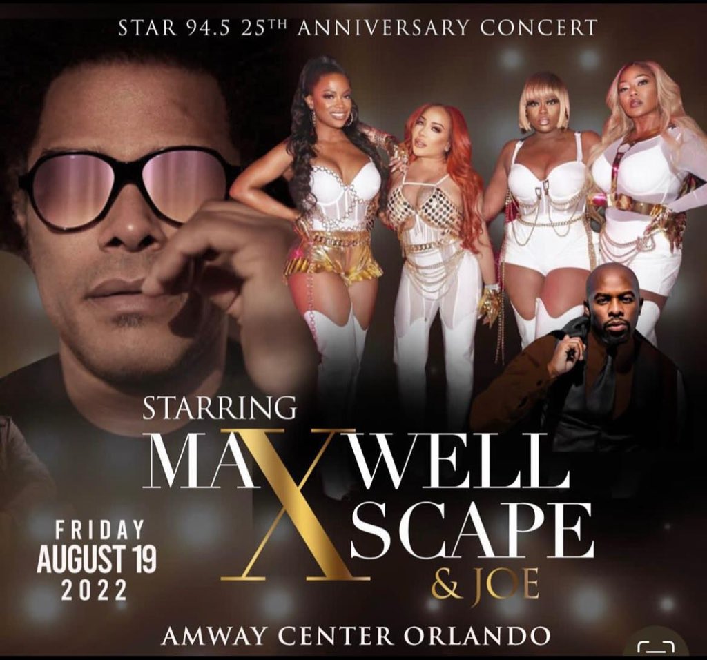 TeamTinyUK's tweet photo. Get your tickets to see #Xscape @JoeThomas4real &amp; @_MAXWELL_ ! Friday 19th August https://t.co/iN1F6KliFy https://t.co/zEBQ4FWFN9