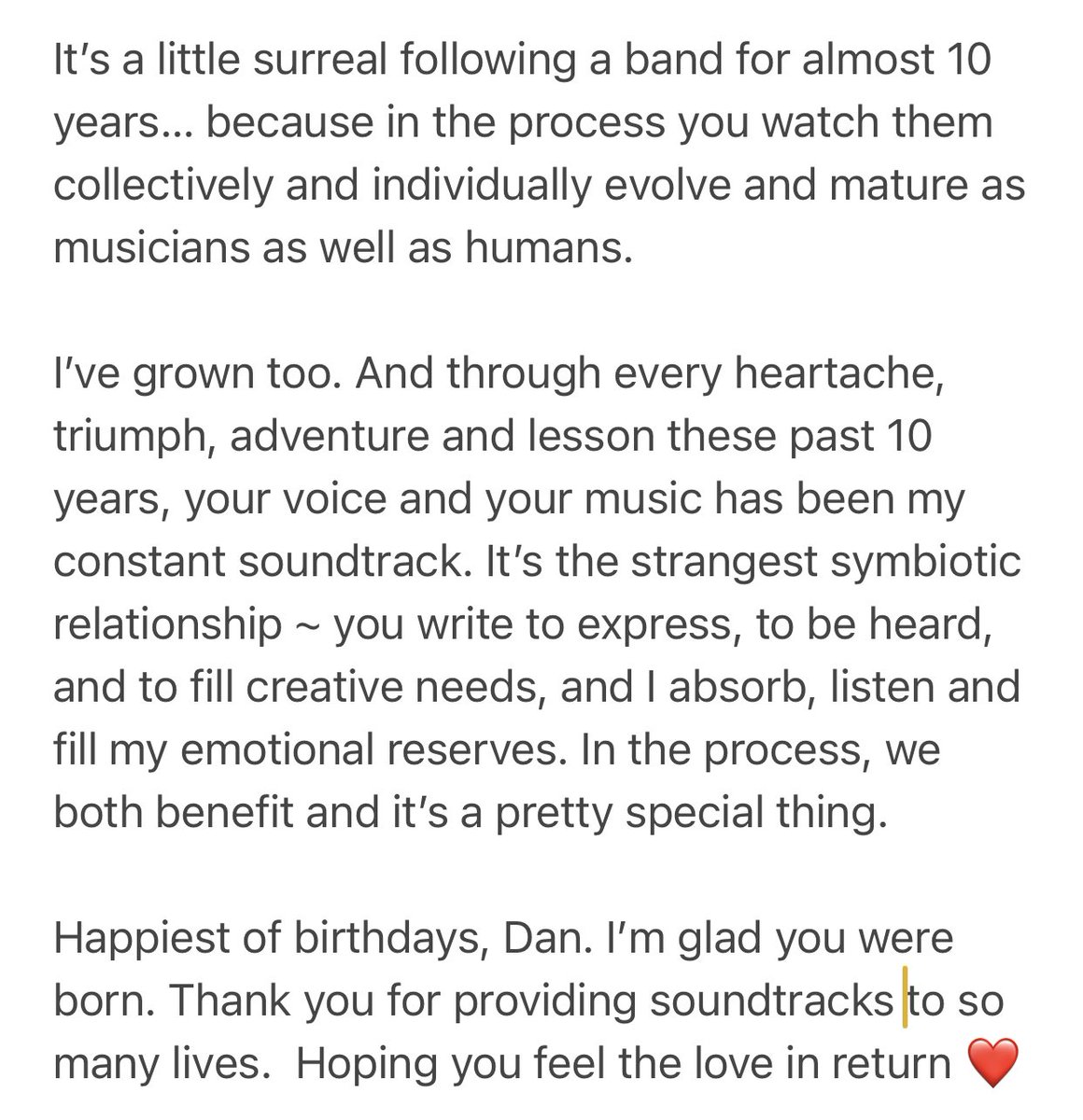 CallieHelm86's tweet photo. Happy birthday @bastilledan ❤️ https://t.co/qQb3F9RM1c