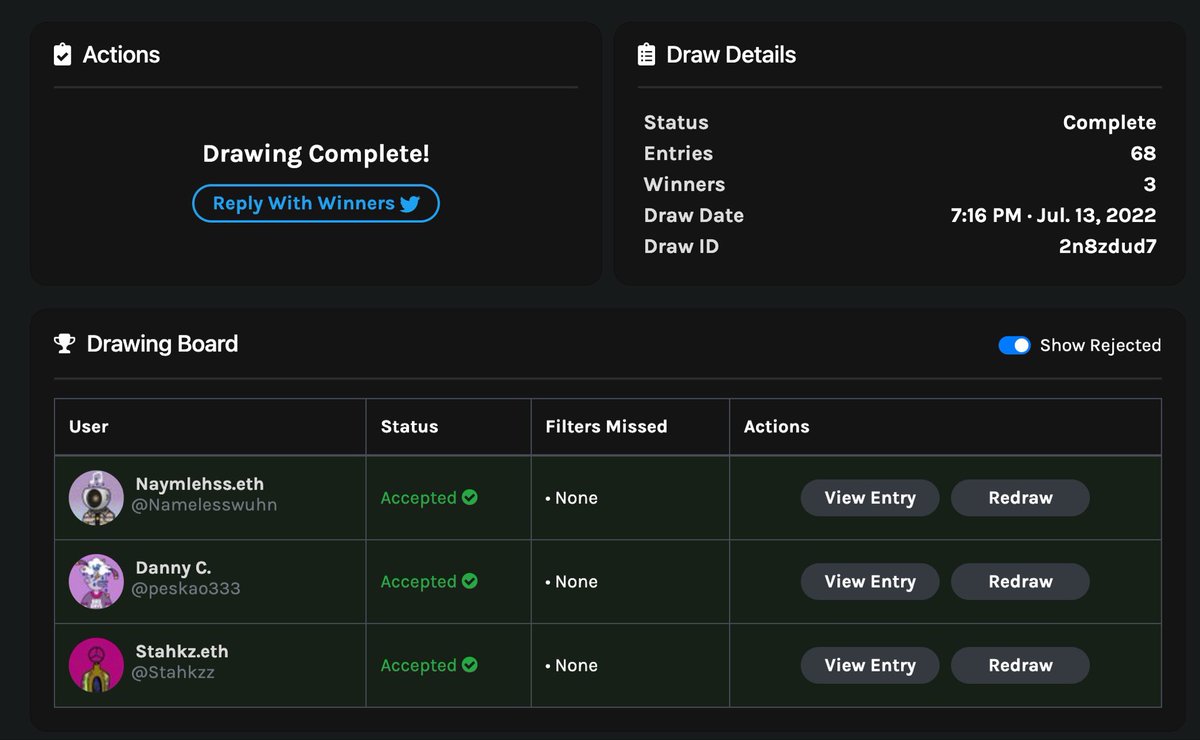 The winners have been chosen but they must be attending our weekly Twitter space AMA for 77 mins — The Sin Way 😈🧬🪬 — @Namelesswuhn <a href="/peskao333/">ORIGIN🅰️L Danny C</a> <a href="/Stahkzz/">Stahkz.eth</a>