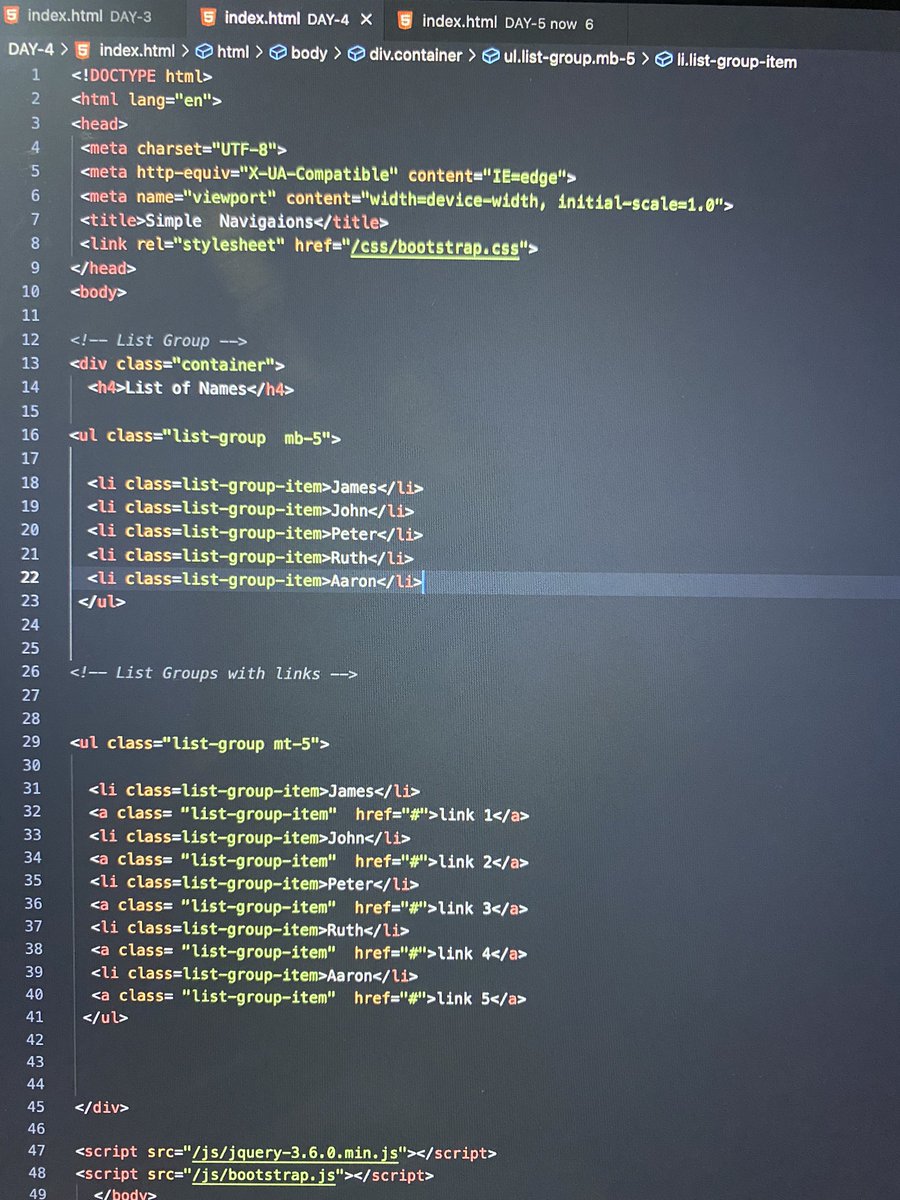 CBA_Techgh's tweet image. Day06: I continued with more bootstrap classes ,specifically List group and List-group with links . #codetrain #codetrainchallenge