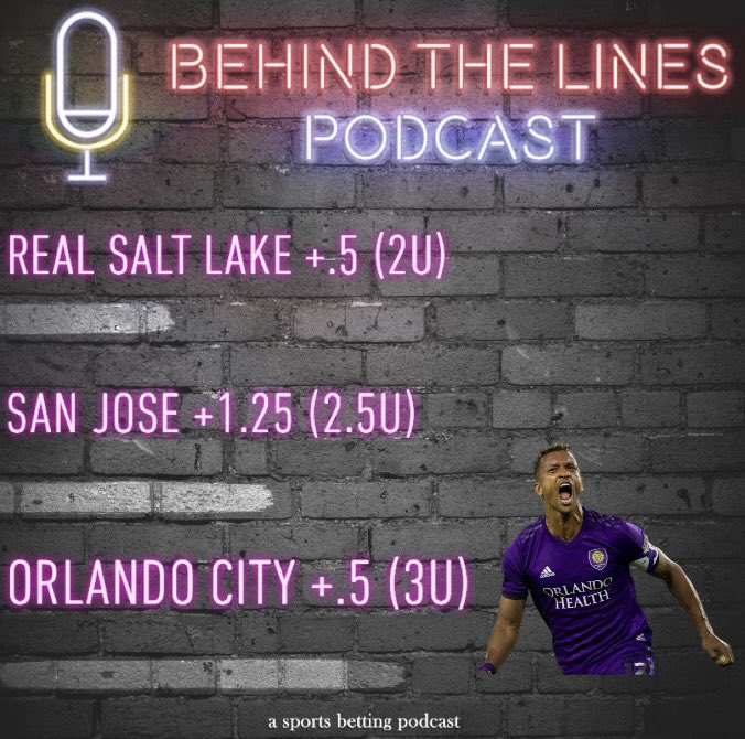 _BehindThePod's tweet photo. No better way to bounce back than mid week MLS! Let’s have a night! #Freepicks #Sportsbets #Mls #Freeplays 

Real salt lake -105 
6:35 CST

San Jose -143
9:00 CST 

Orlando city -102
8:00 CST https://t.co/jwmTWmCcCE