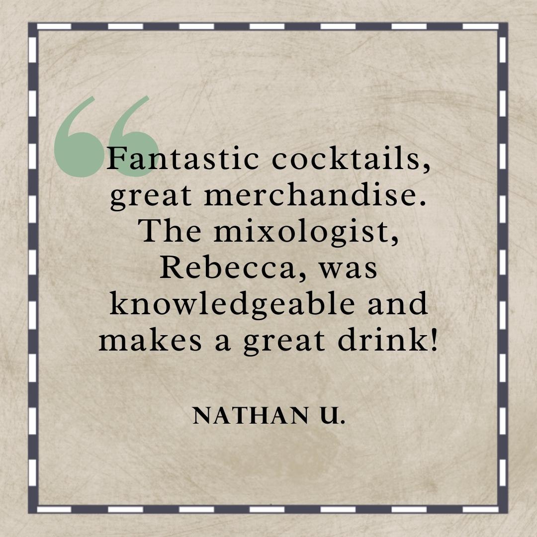 Cheers to Nathan U. for sharing these kind words about our Tasting Room! Swing by anytime for a great drinks and warm hospitality.