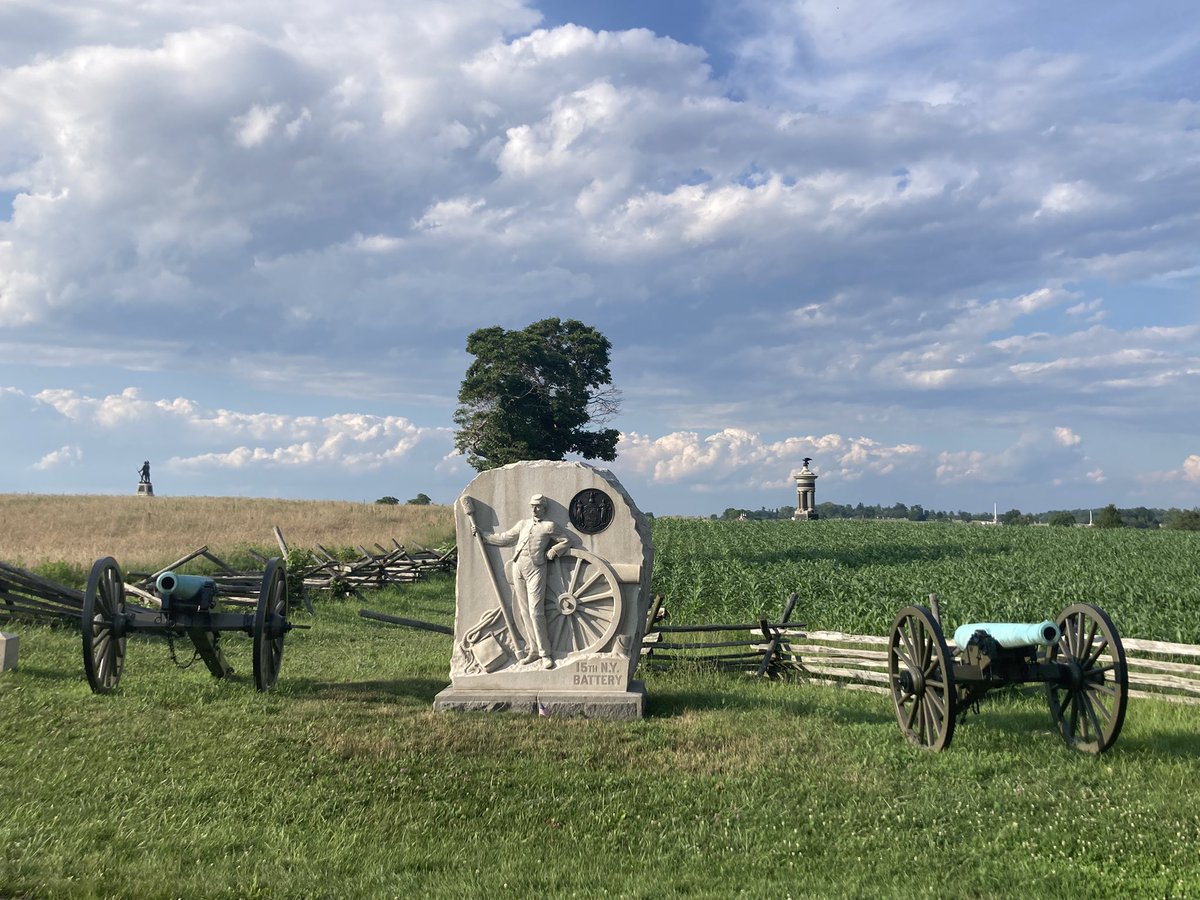 MrHuhtaCMS's tweet photo. Exploring the Peach Orchard, a key area on Gettysburg Day 2. I’m ashamed to say I didn’t know anything about the fighting here… but, hey, that’s why I’m here! @GettysburgNEH @NEHgov https://t.co/Ms6ZzYaxfx