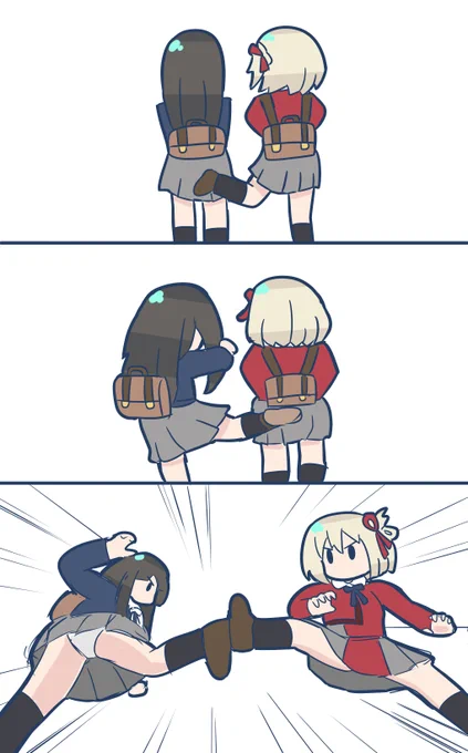 リコリコOPの蹴りあい、いいよね
#リコリコ 
