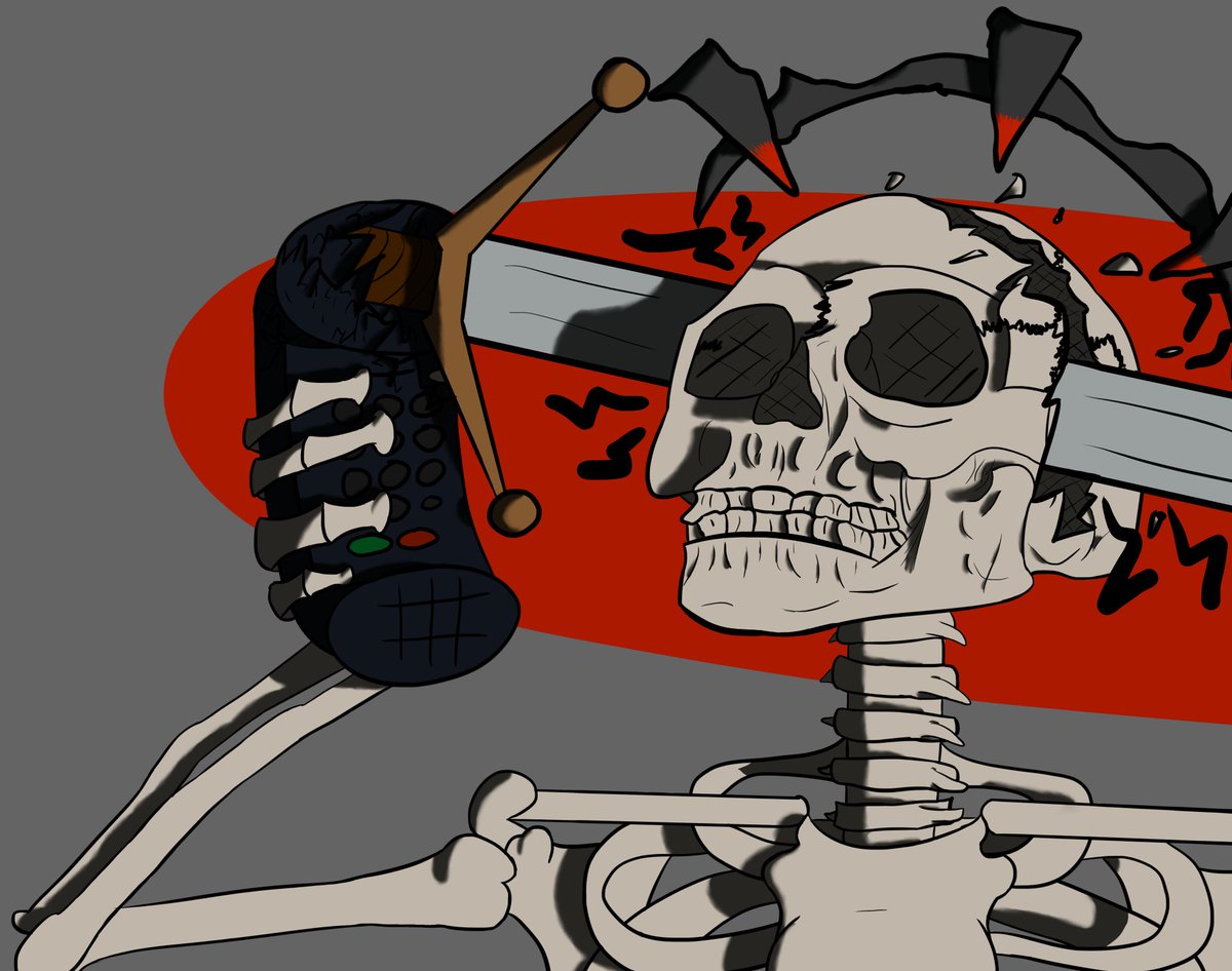 Finally finished this #art which was inspired by a <a href="/carseatheadrest/">car seat headrest</a> lyric, I'd be amazed if anyone actually responds to this let alone got the reference xdd #digitalart