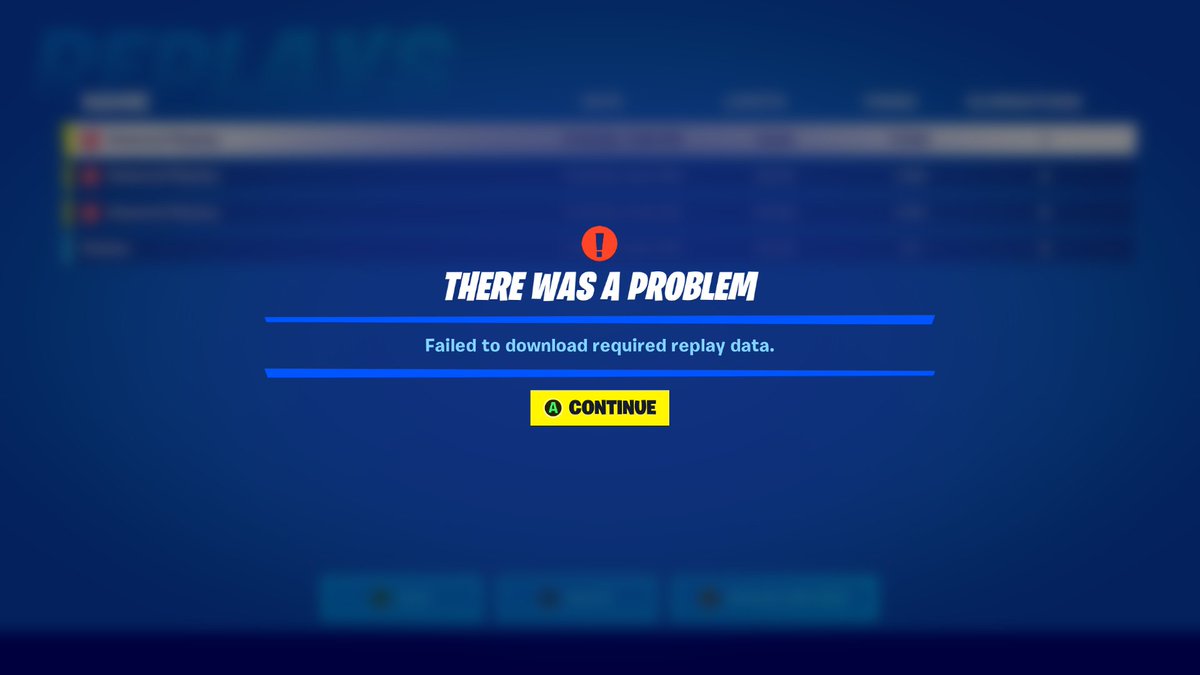 pandagrrrrl's tweet photo. Anyone other #Fortographers getting this message? Replays havent worked for me since the update. #Fortnite #XboxShare https://t.co/9SUBZjSk6M