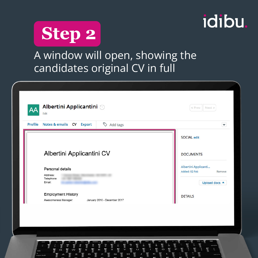HazelWalkr's tweet photo. Reviewing a candidate's CV has never been faster and easier! Swipe through for a glimpse of how seamless the process is!

For more information about how idibu can help make your life easier, click here or reach out to us! https://t.co/TNIGhMyJ1i

#rectech #exceedingexpectations https://t.co/WGE6auJTi8