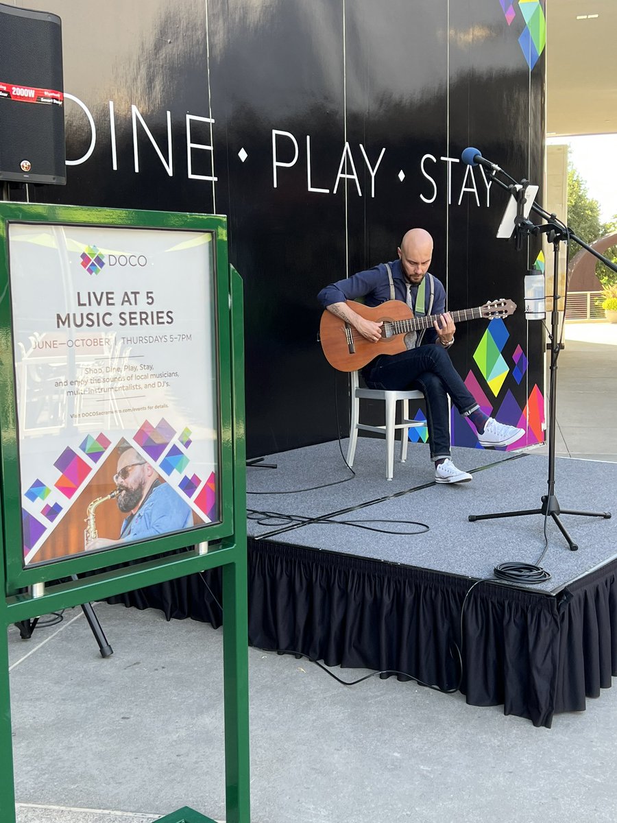 Our Live at 5 weekly music series continues tomorrow, 7/14 from 5-7pm on the West Plaza Terrace. Grab a bite, sit back and enjoy the sounds of Dan Rau. 🎶 #lovemusic #summer #docosacramento #downtownsac