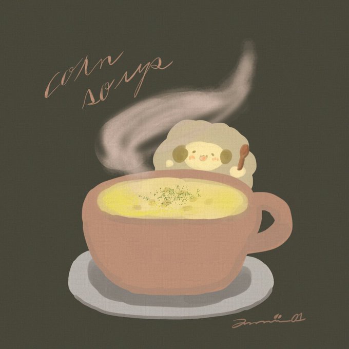 コーンスープのtwitterイラスト検索結果