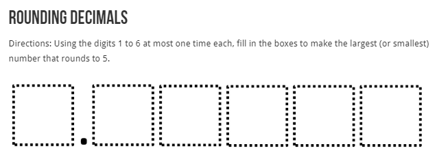 robertkaplinsky's tweet image. Looking to get your students thinking more deeply about rounding and place value? Try this @openmiddle problem from @mrsforest! openmiddle.com/rounding-decim… #iteachmath