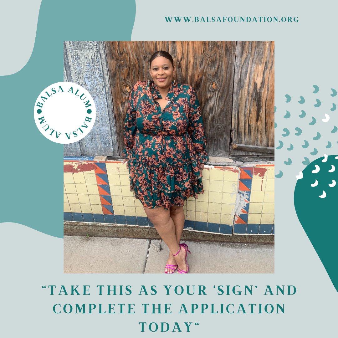 BALSAfoundation's tweet photo. Haven't started your application? Kyona wants you to take her recommendation as a sign! Applications close July 24th. https://t.co/n4XaoaBq1j https://t.co/rrxMmypNU5