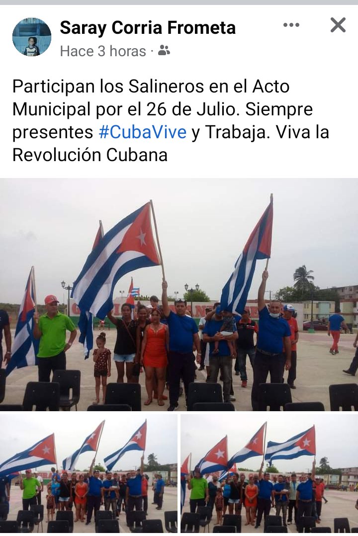Salineros guantanameros, por un 26 de Victorias. #SiempreEn26 #EnsalEnRevolución