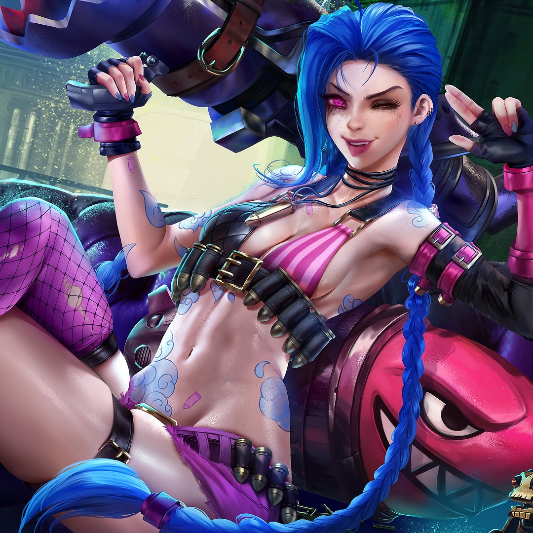 Commission work for xpress-skins, this time #Jinx from
#LeagueOfLegends