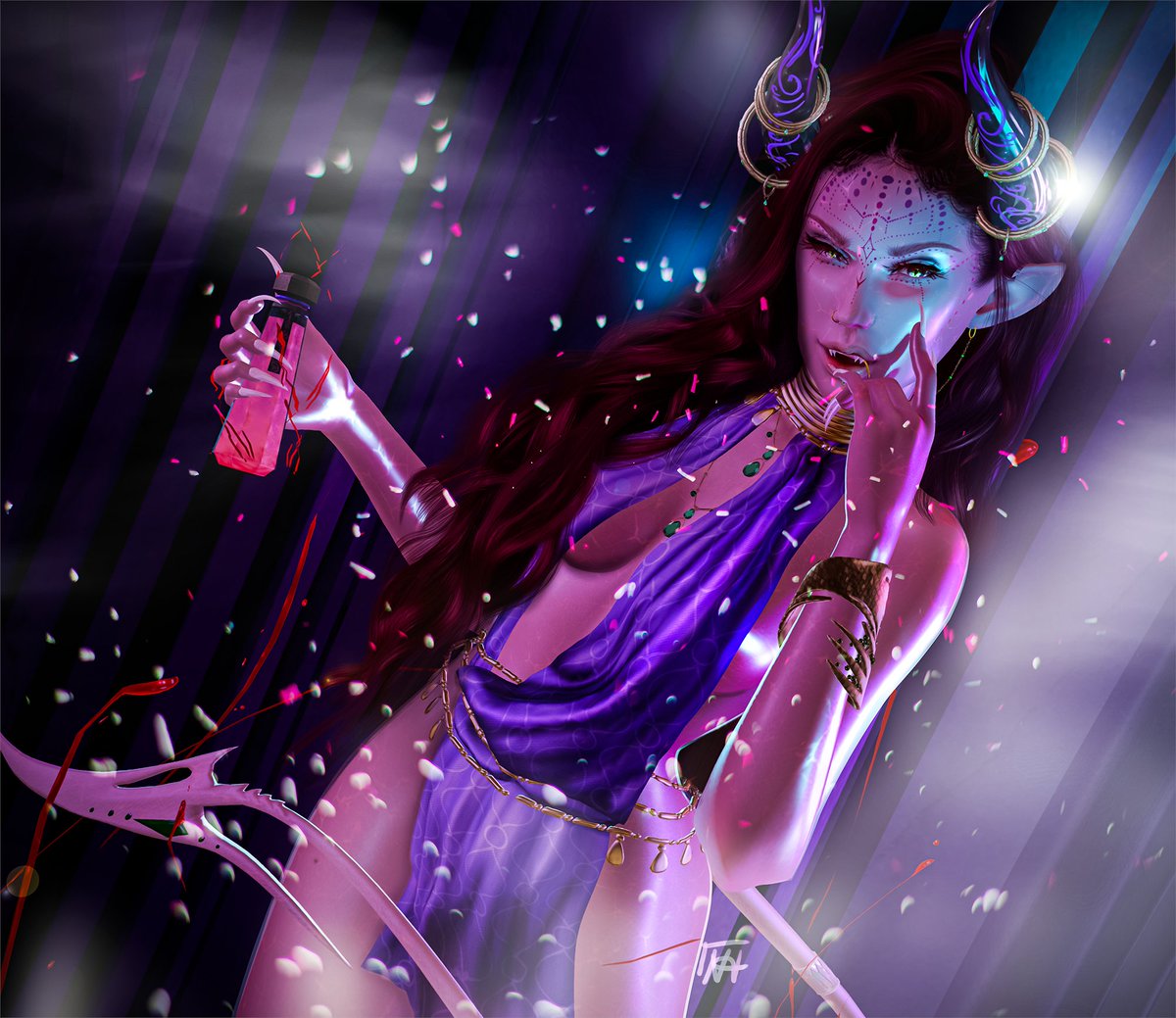 _Heartsong's tweet photo. ♡ Sponsored ♡
[Salal] Necrotizer Potion Bottle @ The Vault
[AERTH] Moon Tears Horns @ We Love Roleplay

#secondlife #sl #WLRP #TheVault @salal_sl @AERTH_SL 

Full Resolution and Credits Link: https://t.co/rh9AVM2fvr https://t.co/p8u97UxK2h