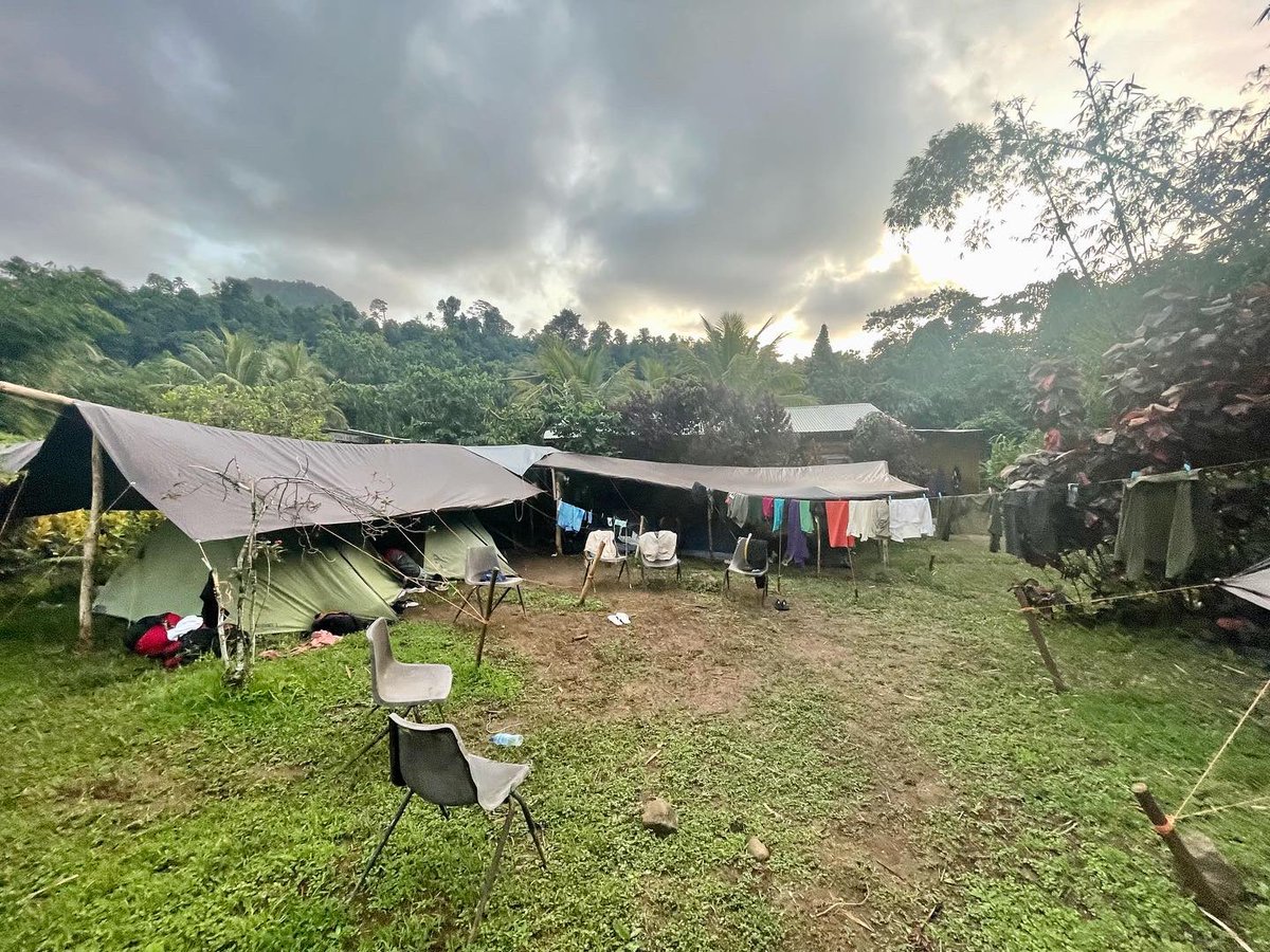 STLDDofE's tweet image. Canny set up at 3 Rivers Eco Lodge - not far off our DofE campsites 😅 we might introduce washing lines and river bathing to our Silver and Gold groups in future…#probablynotthough @opwall #Dominica #StLeonards #Durham