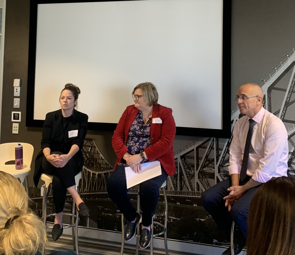 <a href="/Leakster5/">Leakster</a> sharing their story today at Kicking Down the Doors @AdvanceQld <a href="/UrbanUtilities/">Urban Utilities</a> #femalefounders #equity #powerfulwomen #partnerships #trust