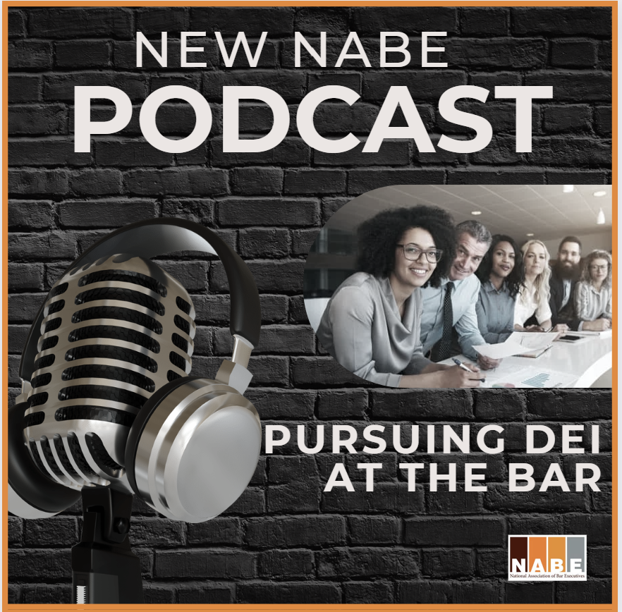 NABE_News's tweet photo. ICYMI: NABE has a new podcast! Check out the first episode, focused on DEI policies and practices & what bar professionals can be mindful of while doing this important work. Listen to it here:
https://t.co/nGQrN4JwKM
#BarAssociations #Podcasts #BarPros #noplacelikeNABE #NABEmore https://t.co/NcWwtPagil