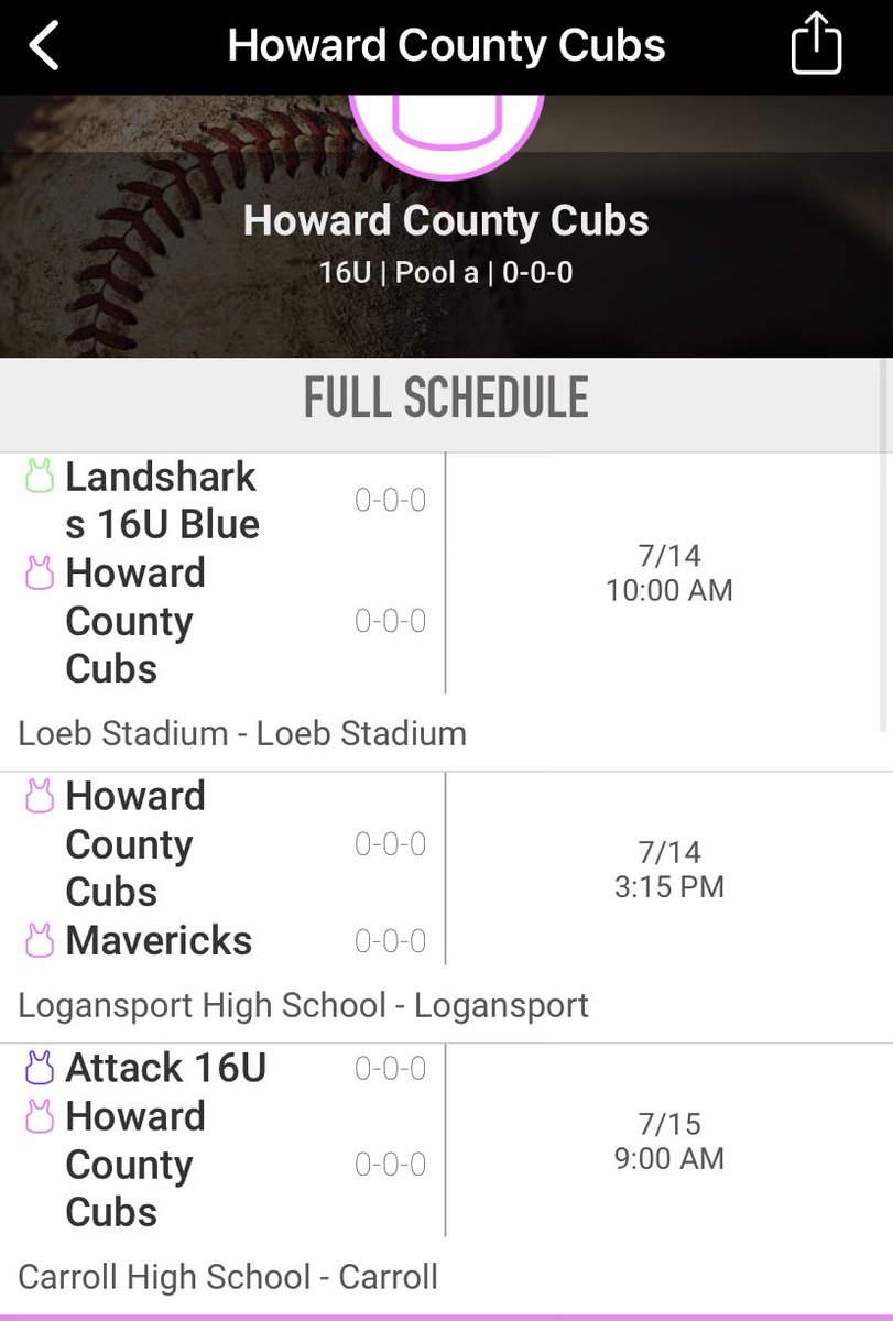 2024Cubs's tweet photo. Our updated schedule for the @2024Cubs this week at the @GLWorldSeries https://t.co/7Q8VR9dg5N