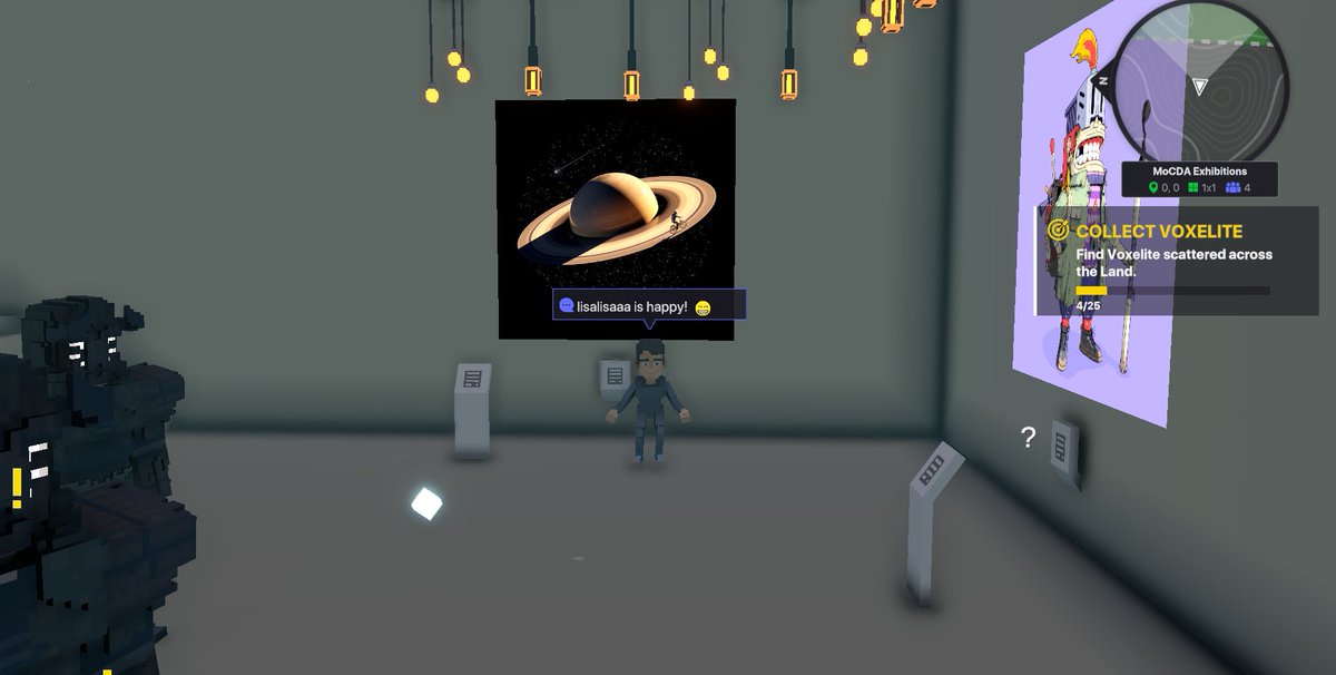 LisaMar13963788's tweet photo. @TheSandboxGame @MOCDA_ I just participated in the #TheSandbox weekly contest for a chance to win 200 mSAND! Here is my favorite piece from the ‘Impossible Worlds’ exhibition, check out my screenshot below!
👇 https://t.co/YWPqoV0aBA