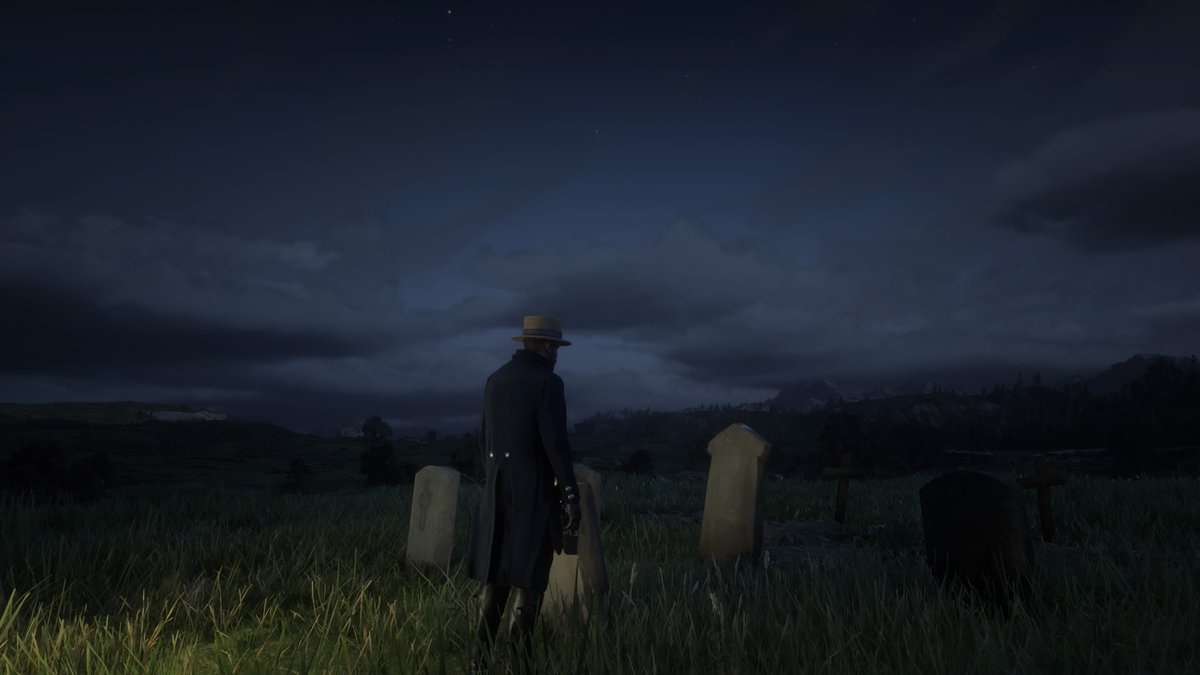 lowso's tweet photo. Put out to pasture #RedDeadFuneral #RedDeadOnline #PS4 https://t.co/ZCg4W608yO