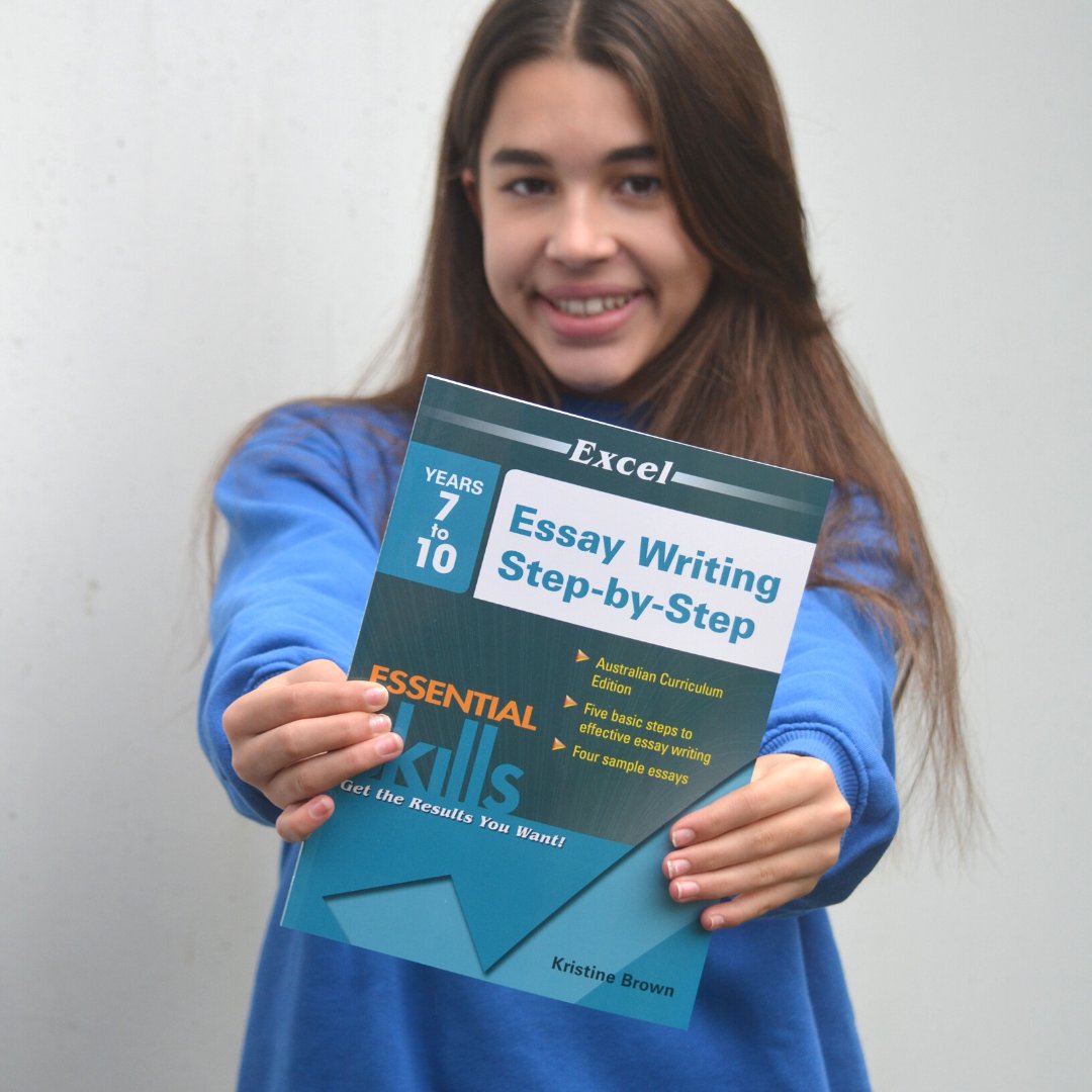 PressPascal's tweet image. Learn essay-writing skills with the Excel Essential Skills Essay Writing Step-by-Step for students in Years 7-10. Click here to shop this excellent workbook. hubs.li/Q01gCM_P0 #pascalpress #pascal #press #workbooks #guides #sale #school #secondary #students