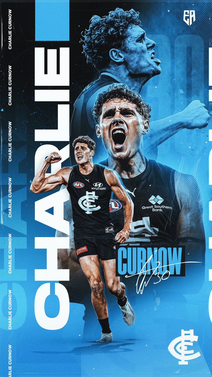 Latest @CarltonFC wallpaper of @CharlieCurnow created by my boy ethanxaliano and baggersmedia on Instagram.
Give it some love.
Would love for the Baggers to get him to create weekly content like this for them before another club snaps him up!
#BoundByBlue
#AFLWallpaper
#AFL