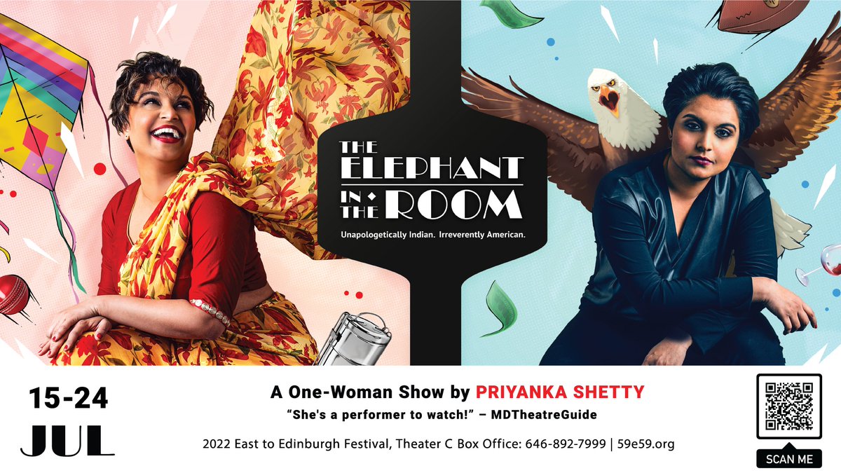 ankydyn's tweet photo. If you are in NYC this month, and have time to see a play.. go see this one @59E59
https://t.co/pxReqIjZ4v
@priyanka_shetty is an incredible writer & performer!
#TEITR #EdFringe #EasttoEdinburgh #newplay https://t.co/rgjfqFe5XO