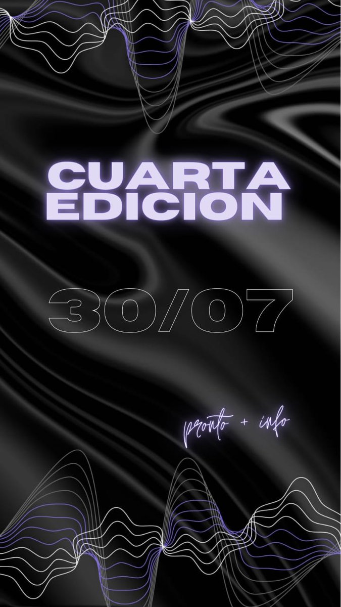 nos vemossss🫡

📆 Sábado 30/07

Estén atentos a nuestro ig que vamos a estar dando toda la info🤟🏼