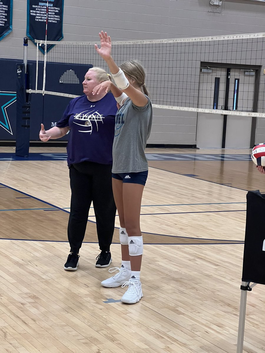 SiegelVball's tweet photo. How is it that we’re already done with 3️⃣ ⭐️🏐 practices!?

Because of Coach Nancy Mueller and Mary Marcum @SewaneeVBCoach, that’s why! 

I consider you both two of the best coaches in TN 🫶🏼. #IMPACTors 

Week 1️⃣ Camp 1️⃣ COMPLETE✔️

#siegelvb2022 #GetToNotHaveTo #grateful https://t.co/q0zANqY6YL