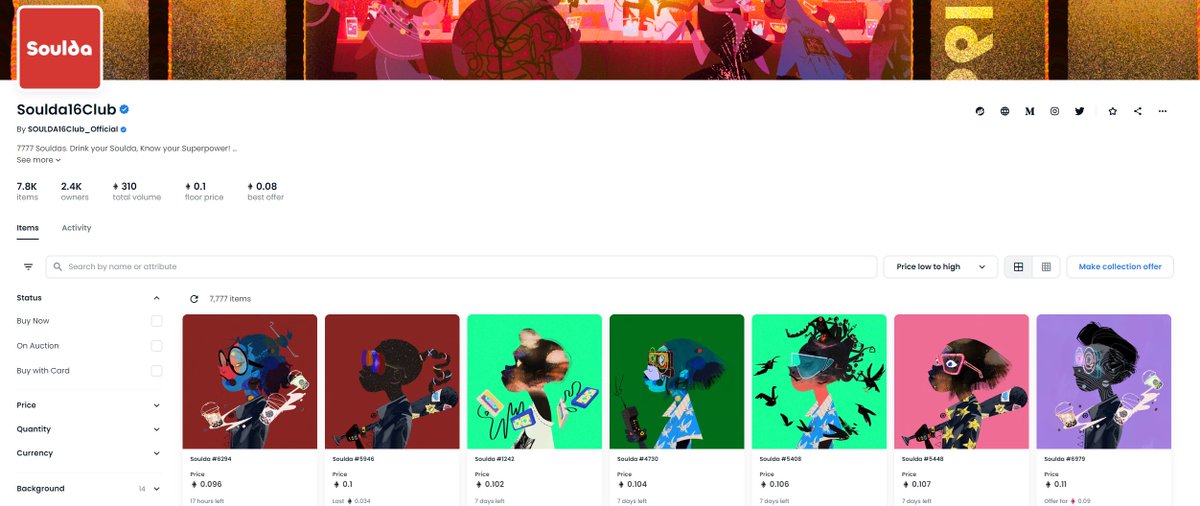 兄弟盟，等了很久吧，接下来开始第2期抽奖活动，项目名称：Soulda16Club份额X2，价值100U左右。 家人们。为了公平只选第一名和最后一名。

中奖者只限微信群内铁子，没进群速度了！

传送门V：n7788ks

1️⃣ Follow 
<a href="/ninini7768/">智障少女的心机</a>

2️⃣ Like♥️&amp; RT

3️⃣ Tag 3 friends
24H⏰

#NFT #Soulda16Club