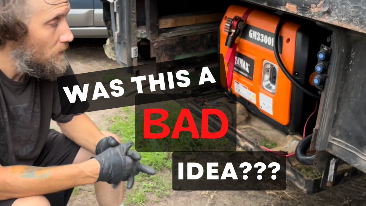 Independent_DIY's tweet photo. We’re so close to getting our first video to 1k views. If you can spare a few minutes go check out how I fit this #Genmax #Generator in our #Winnebago #RV #RVCouple #FullTimeRV #DIYRV #BoonDocking #Nomad #RVRepair #RVUpdate https://t.co/yxdiqXEN8W https://t.co/MvRCmB4OVp
