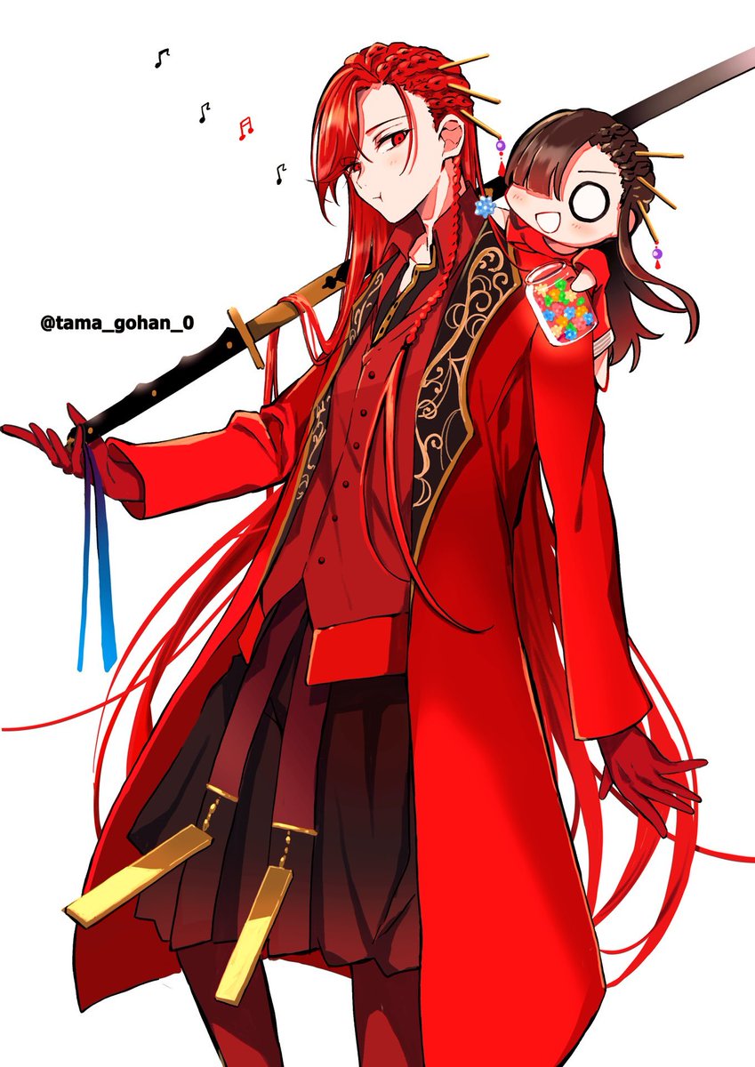 NobuDemon's tweet photo. Is this a genshin reference? #FGO #FateGO #FateGOUSA #FateGrandOrder #Nobu #NOBUNAGA https://t.co/hNgEbVwlxD