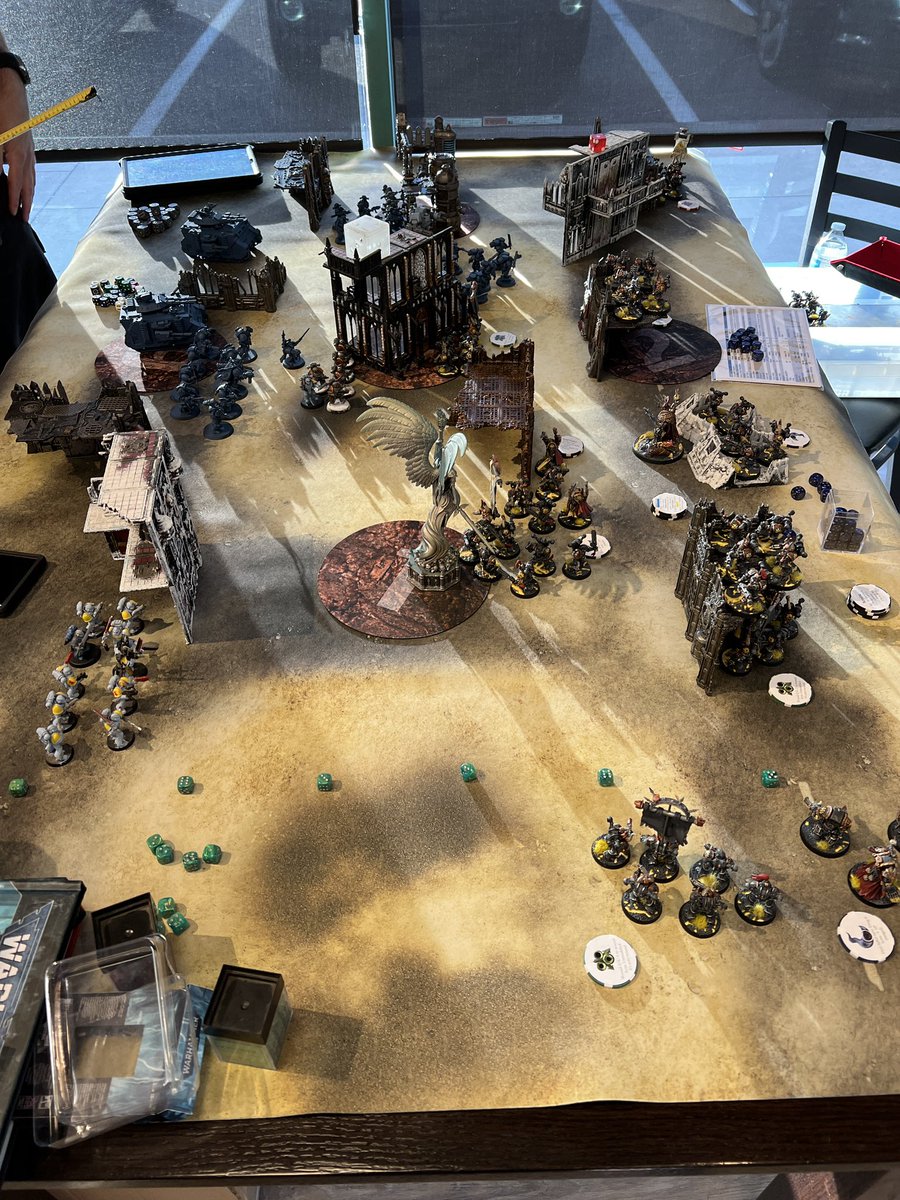 DukeSeanDoD's tweet photo. Hey y’all it’s #SeanCon eve! Be sure to leave out Keto snacks for Sean. Getting in my 3rd 40K game in 2 weeks! My Black Legion v Chaos Space Marines! https://t.co/wfKZtwKgzq