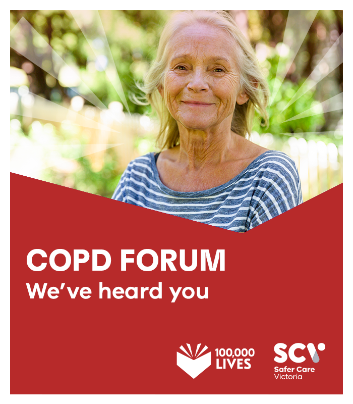 SaferCareVic's tweet photo. Thank you for participating in our recent forum. We learnt that even though everyone with COPD has the same condition, every individual has different needs. We'll be working to break barriers and improve the flow of important information on behalf of everyone living with COPD. https://t.co/YLBF9Z4rF8