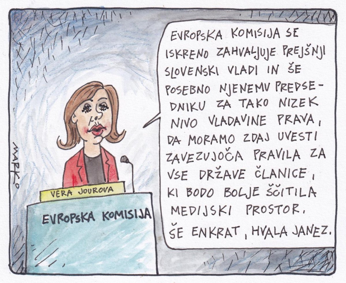 Zahvala. #karikatura

✏️Marko Kočevar <a href="/markokocevar/">marko kocevar</a>