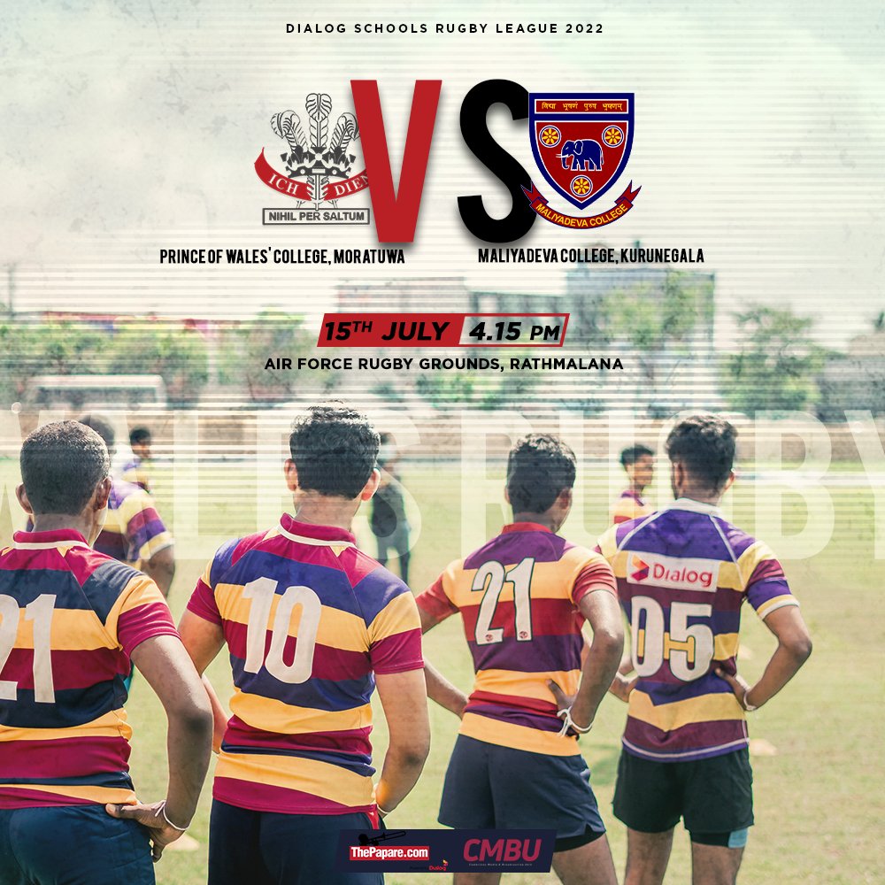 CMBULive's tweet photo. Cambrians are waiting in the wings for the rugby battle against Devans of Maliyadeva College, Kurunegala. 

Date: 15th of July 
Time: 4:15 p.m.

Team up at the Air Force Rugby Grounds to spark the spirits of our Cambrian ruggerites!

#CMBU #WalesRugby https://t.co/HV4DGoZkHc