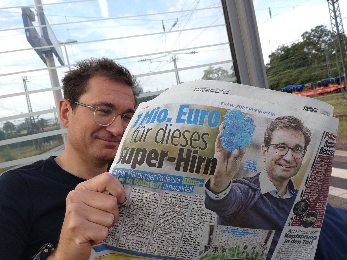 erblabs's tweet photo. The morning after: Reading @BILD about #CO2 and our Science @mpi_marburg &amp; @SYNMIKRO https://t.co/BRasjrUnuI