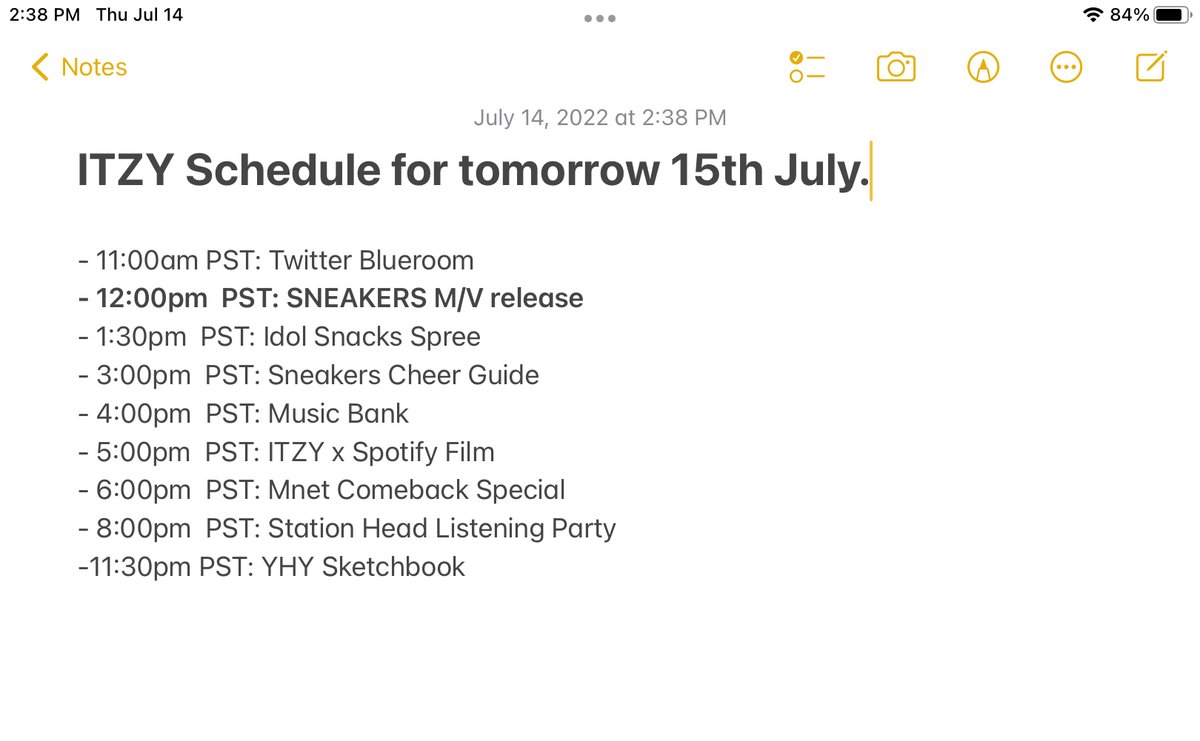 sharing this to filo midzys. adjusted the time to PST