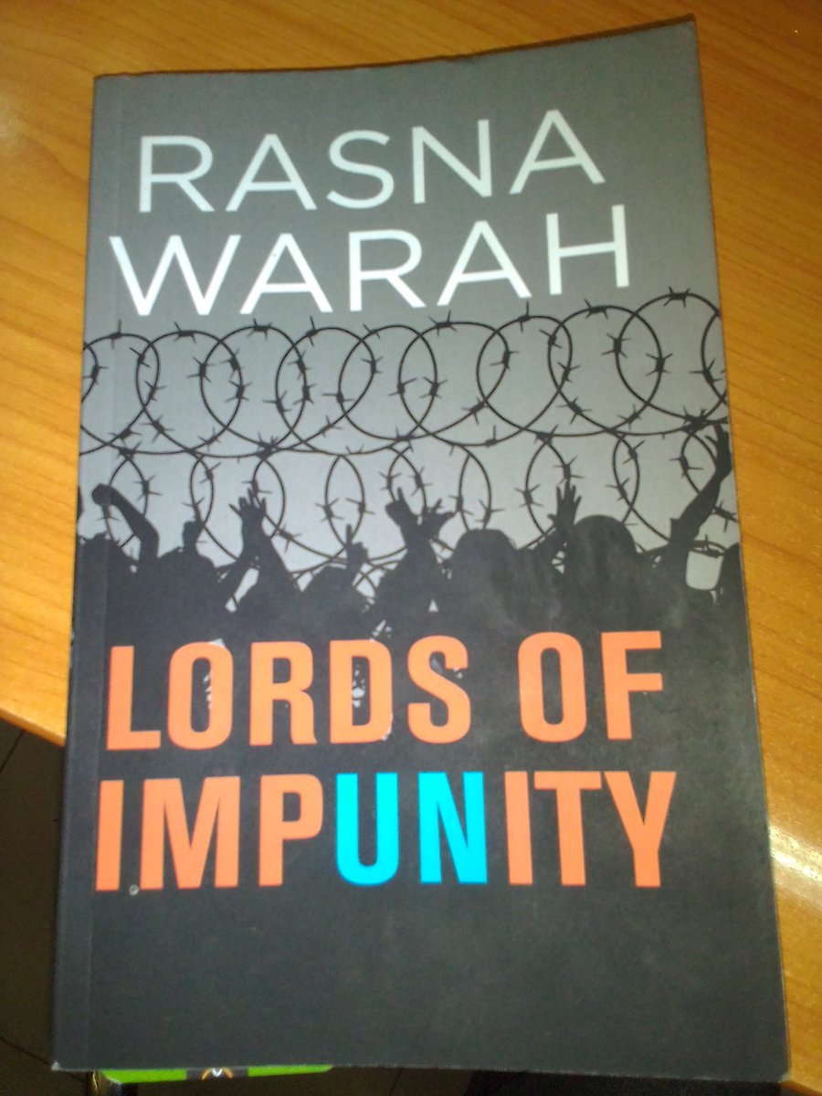 MirumbiAsiagi's tweet photo. Kenyan Writer and Journalist @RasnaWarah writes #LordsofImpunity a book on how one of the most influential organizations allows the most heinous crimes. Listen to live discussion @kbcenglish #BooksCafe 1pm this Saturday. https://t.co/jKnzHPFkbV