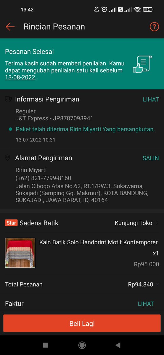 rieCharO's tweet photo. Gak niat sih membandingkan tapi beneran deh agak kesel aja jadinya.
Paket yg gw order dr tgl 8 sampe skrg kaga keliatan wujudnya @anteraja_id. Paket yg gw order tgl 11 di tgl 13 udah nyampe. Bayangin satu dr solo satu bekasi. Paham ya arti dr sebuah pelayanan @anteraja_id https://t.co/ZFMmBfGLR8