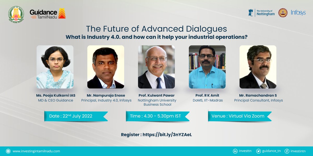 Guidance_TN's tweet photo. Webinar Alert📢
Attend the insightful webinar on Industry 4.0 and how can it help your industrial operations?
Date: 22nd July 2022
Time: 4:30pm Onwards
Register Now: https://t.co/T5FcwiIWqC
#Industry40 #AMHUB https://t.co/PzyA0ZtATh