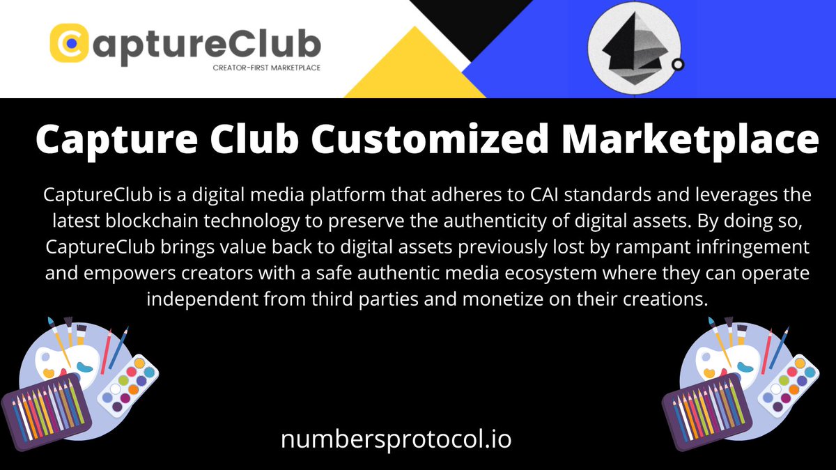 Rahul_2503's tweet photo. #CaptureClub is a marketplace for Captures, next-generation digital assets by @numbersprotocol .
CaptureClub is a creator-first photography network where people can buy, certify, share a Capture.
More : https://t.co/HHFKwcWJxh
Visit: https://t.co/XpoiEkwR50
#numarmy $NUM https://t.co/N1jXj6J3BA