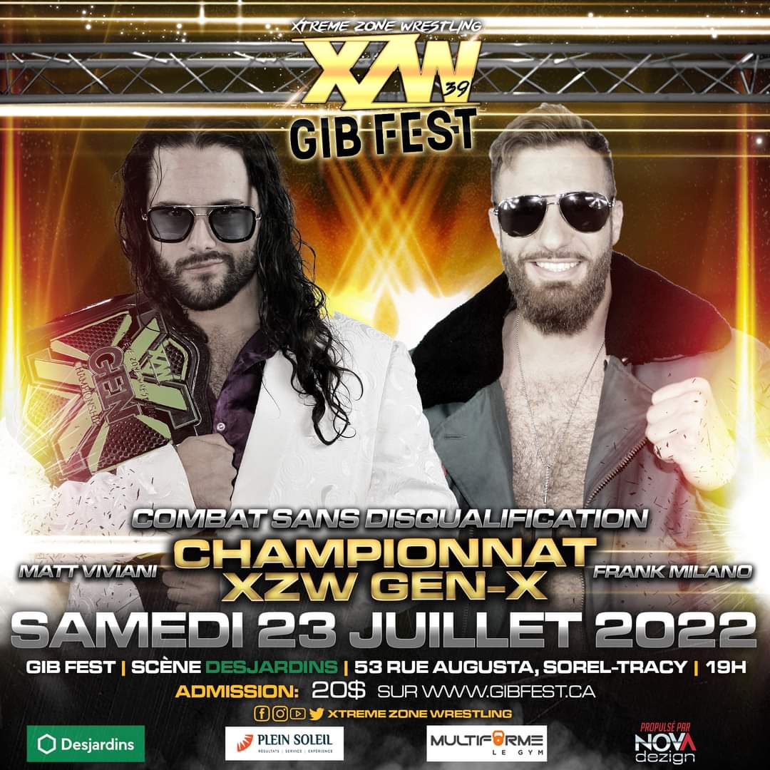 3 years in the making.

Frank Milano returned at XZW 38 in the combat royal, winning "à la Dean Malenko", earning him a XZW Gen-X Title match at the Gib Fest against his long time rival, Matt Viviani, which has been a dominant champion for around 1200 days.