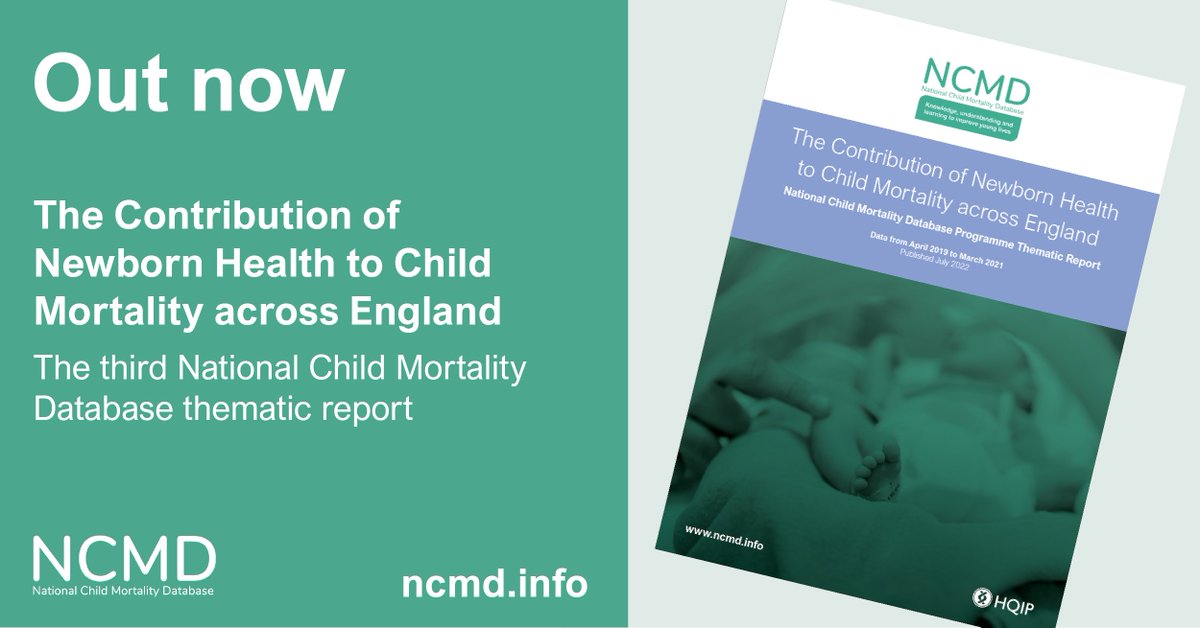 OUT NOW>> Our latest thematic report finds that poor newborn health contributes to as many as 72% of deaths among children up to age 10 in England. Read the full findings: ncmd.info/perinatal