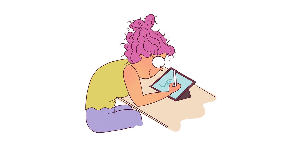 It's not hard to draw. Learn what I did to become better at drawing in this post! straycurls.com/how-to-get-bet…