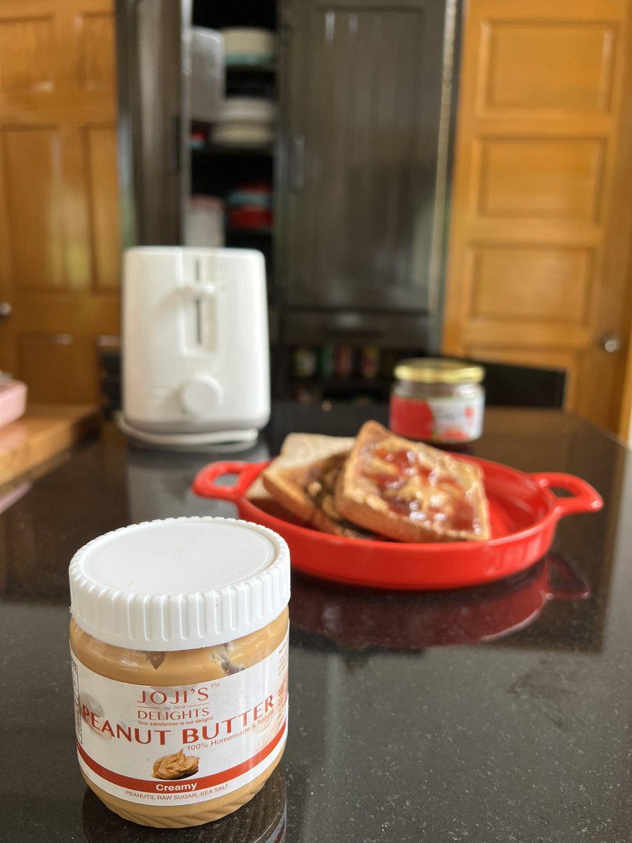 martinandanar's tweet photo. My friend’s Joji’s Delights Peanut Butter  is perfect with my toast too! #cagayandeoro https://t.co/avYp1bl794