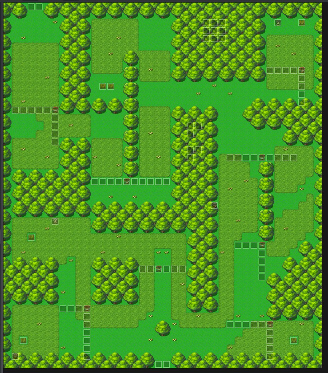 HentaimonGame's tweet photo. The maps of chapter 1 are complete, here is the Forest Area!

#rpgmaker #indiedev #gamedev #leveldesign https://t.co/Sm3FNzPMPM